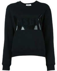 schwarzer bedruckter Pullover von MSGM