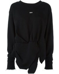 schwarzer bedruckter Pullover von Off-White