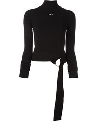 schwarzer bedruckter Pullover von Off-White