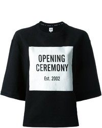 schwarzer bedruckter Pullover von Opening Ceremony