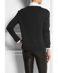 schwarzer bedruckter Pullover von Karl Lagerfeld