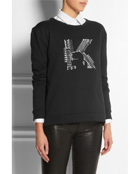 schwarzer bedruckter Pullover von Karl Lagerfeld