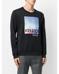 schwarzer bedruckter Pullover von Kenzo