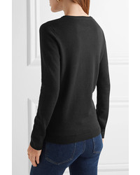 schwarzer bedruckter Pullover von Bella Freud