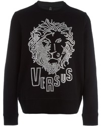 schwarzer bedruckter Pullover von Versus