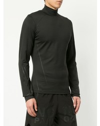 schwarzer bedruckter Rollkragenpullover von Blackbarrett