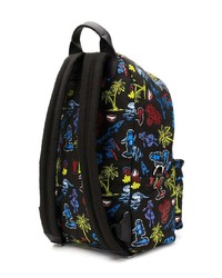 schwarzer bedruckter Rucksack von McQ Alexander McQueen