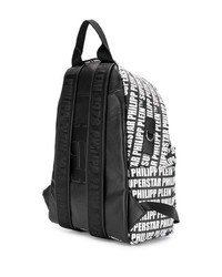 schwarzer bedruckter Rucksack von Philipp Plein