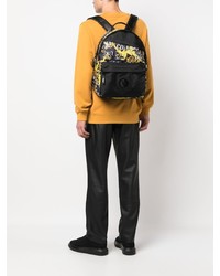 schwarzer bedruckter Rucksack von VERSACE JEANS COUTURE