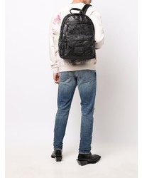 schwarzer bedruckter Rucksack von VERSACE JEANS COUTURE