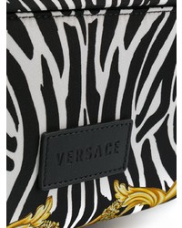 schwarzer bedruckter Rucksack von Versace