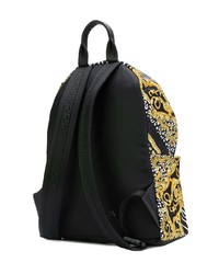 schwarzer bedruckter Rucksack von Versace