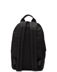 schwarzer bedruckter Rucksack von McQ Alexander McQueen