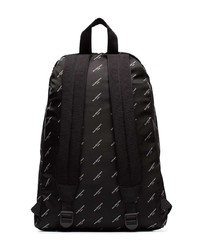 schwarzer bedruckter Rucksack von Balenciaga