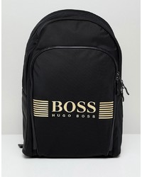 schwarzer bedruckter Rucksack von BOSS