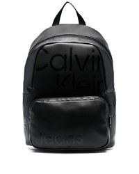 schwarzer bedruckter Rucksack von Calvin Klein Jeans