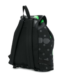 schwarzer bedruckter Rucksack von Comme Des Garcons Play