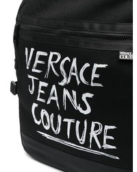 schwarzer bedruckter Rucksack von VERSACE JEANS COUTURE