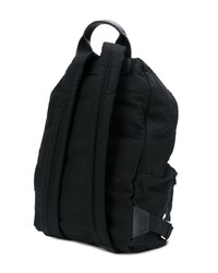 schwarzer bedruckter Rucksack von McQ Alexander McQueen