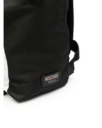 schwarzer bedruckter Rucksack von Moschino