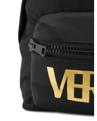 schwarzer bedruckter Rucksack von Versus