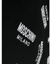 schwarzer bedruckter Rucksack von Moschino