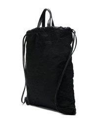 schwarzer bedruckter Rucksack von Calvin Klein 205W39nyc