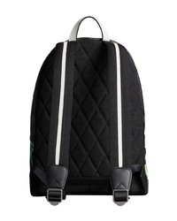 schwarzer bedruckter Rucksack von Burberry