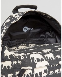 schwarzer bedruckter Rucksack von Mi-pac