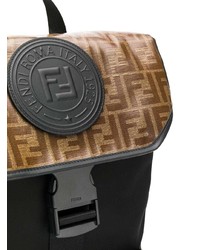 schwarzer bedruckter Rucksack von Fendi