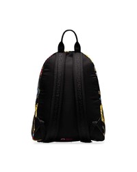 schwarzer bedruckter Rucksack von Versace