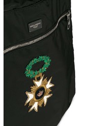 schwarzer bedruckter Rucksack von Dolce & Gabbana