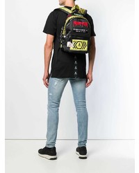 schwarzer bedruckter Rucksack von Philipp Plein