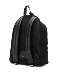 schwarzer bedruckter Rucksack von Saint Laurent