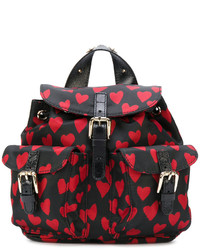 schwarzer bedruckter Rucksack von RED Valentino