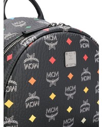 schwarzer bedruckter Rucksack von MCM