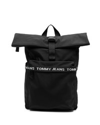 schwarzer bedruckter Rucksack von Tommy Jeans