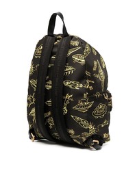 schwarzer bedruckter Rucksack von Moschino