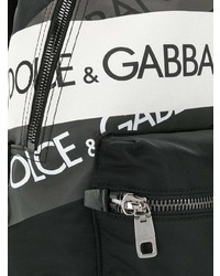 schwarzer bedruckter Rucksack von Dolce & Gabbana