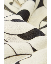 schwarzer bedruckter Schal von Diane von Furstenberg