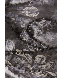 schwarzer bedruckter Schal von Chan Luu