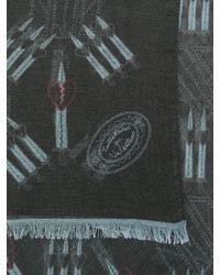 schwarzer bedruckter Schal von Valentino