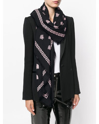 schwarzer bedruckter Schal von Versace
