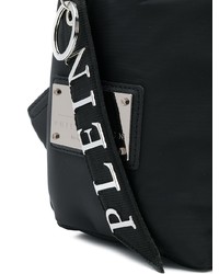 schwarzer bedruckter Segeltuch Rucksack von Philipp Plein