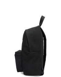 schwarzer bedruckter Segeltuch Rucksack von Vetements