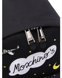 schwarzer bedruckter Segeltuch Rucksack von Moschino