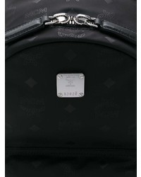 schwarzer bedruckter Segeltuch Rucksack von MCM