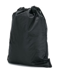 schwarzer bedruckter Segeltuch Rucksack von Ea7 Emporio Armani