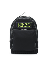 schwarzer bedruckter Segeltuch Rucksack von Kenzo