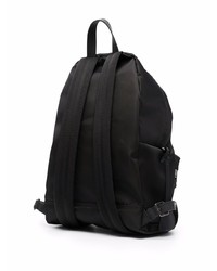 schwarzer bedruckter Segeltuch Rucksack von Moschino